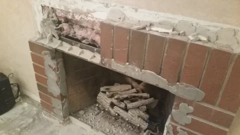 [Hearth.com] Brick Face requirements for fireplace with gas insert