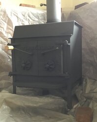 Restoring our old Timberline stove.