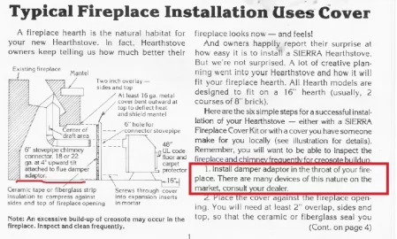 [Hearth.com] Sierra Classic 2000 Hearthstove - Flue Connection