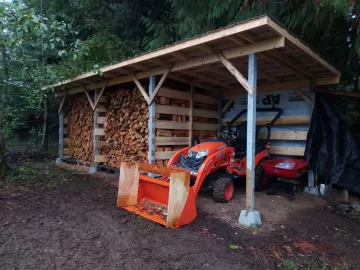 [Hearth.com] Wood storage shed