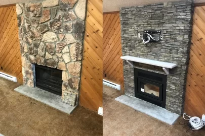 [Hearth.com] Installed: Kozy Z42 Fireplace  (lots of install pics)