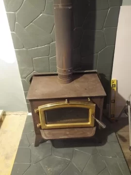 [Hearth.com] Wall material behind wood stove