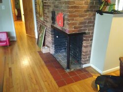 50's Corner Fireplace-modernization ideas