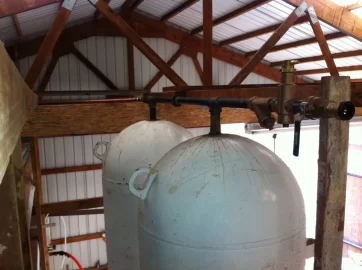 [Hearth.com] Standing up 1000 gal propane tank