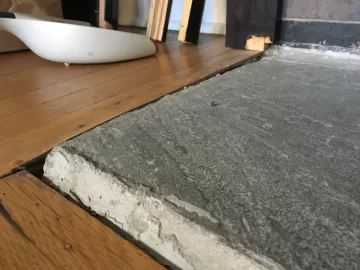 [Hearth.com] Flooring not flush with hearth - what would you do?