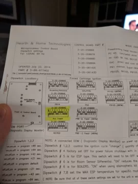 [Hearth.com] Harman Dipswitch Chart Help