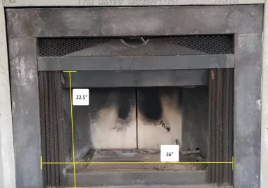 [Hearth.com] Need assistance with dimensions for mantel with an old wood burning fireplace.