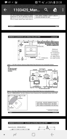 [Hearth.com] Combustible clearance