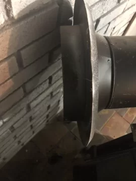 [Hearth.com] Stove pipe to thimble connection