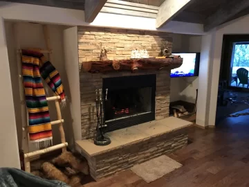 [Hearth.com] Large open sided concrete fireplace help