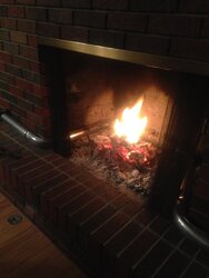 Masonry fireplace heat exchanger