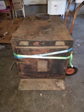 [Hearth.com] Old oil furnace to wood stove (newbie)