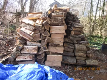 [Hearth.com] just got several loads of firewood for free  i just had to cut and split