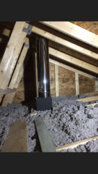 Snow melt around chimney, what’s normal/what’s not