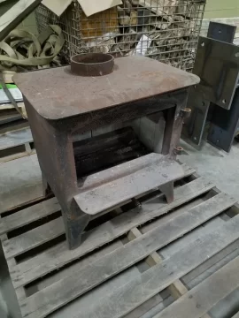 [Hearth.com] Sand Blasting Old Cook Stove