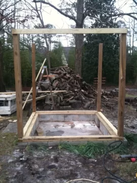 [Hearth.com] Small wood shelter pics of plans?