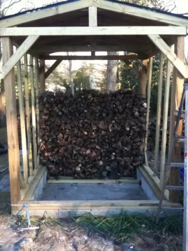 [Hearth.com] Small wood shelter pics of plans?