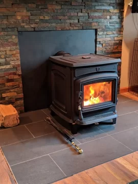 [Hearth.com] Flush hearth extension for wood stove