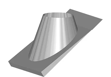 [Hearth.com] Metal Chimney Pipe Flashing for Ribbed Metal Roof