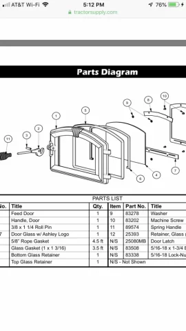 [Hearth.com] Air wash glass on King Deluxe Pellet Stove, KP130/5502