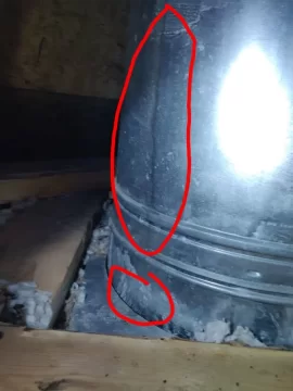 [Hearth.com] Chimney pipe water leak