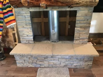 [Hearth.com] Large open sided concrete fireplace help