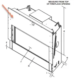 [Hearth.com] Heat-N-Glo SLR-D COSMO Non Combustible Board Front thermal barrier