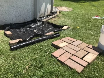 [Hearth.com] Fixing the ground around the above ground pool for the ladder and filter