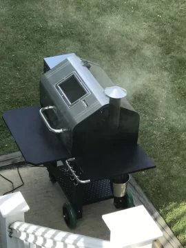 [Hearth.com] Amber beer Brats on a new GMG prime DBSSWF pellet grill 250 Deg F for a 3 hour smoke.