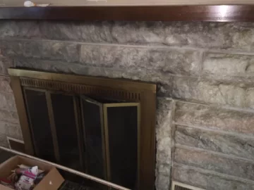 [Hearth.com] Cleaning  Lymestone? marble Stone rough face surround