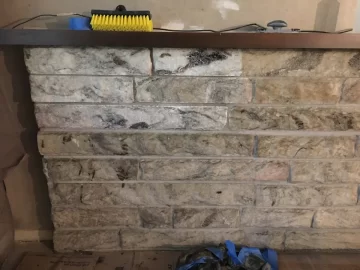 [Hearth.com] Cleaning  Lymestone? marble Stone rough face surround