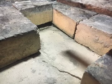 [Hearth.com] Sinking masonry in fireplace floor