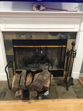 [Hearth.com] Wood burning fireplace surround