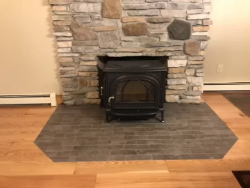 [Hearth.com] Flush hearth extension for wood stove