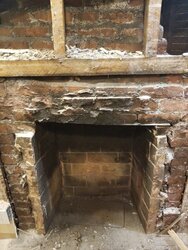 replace firebrick that's supporting steel lintel bar