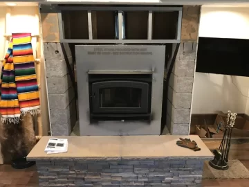 [Hearth.com] Large open sided concrete fireplace help