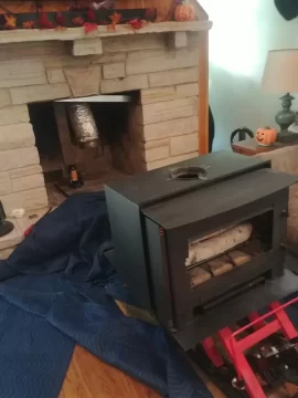 [Hearth.com] Interior fireplace with insert........