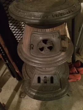 [Hearth.com] I.A. Sheppard & Co. Potbelly Stove - Oval to 6" Round Adapter