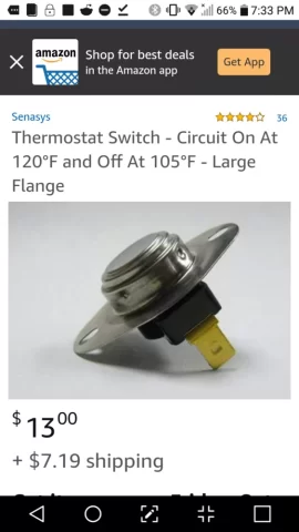 [Hearth.com] Clydesdale wood insert thermostat .. replacement ?