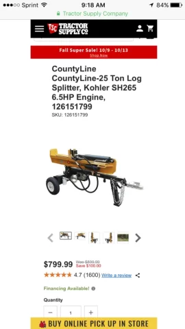 [Hearth.com] Wood general log splitter info