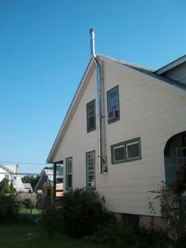 [Hearth.com] Cutting Through Gable End for Chimney Pipe