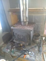 Older Blaze King wood stove