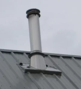 [Hearth.com] Chimney Pipe Flashing/Boot for Metal Roofs