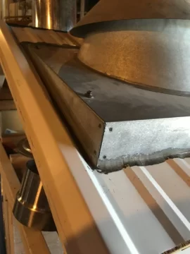 [Hearth.com] Chimney Pipe Flashing/Boot for Metal Roofs