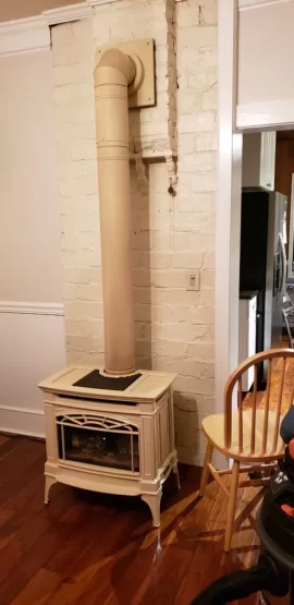 [Hearth.com] Installation problem: masonry chimney not plumb