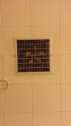 Exhaust fan for ceiling/floor