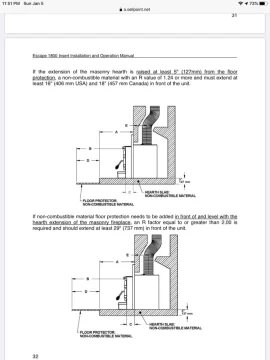 [Hearth.com] 2 inch difference height between hearth and floor