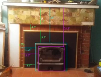 [Hearth.com] 1940s Heatilator with wood stove insert. Are vents needed?