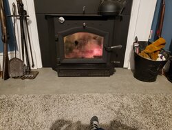 2 inch difference height between hearth and floor
