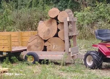 [Hearth.com] Getting the wood out.